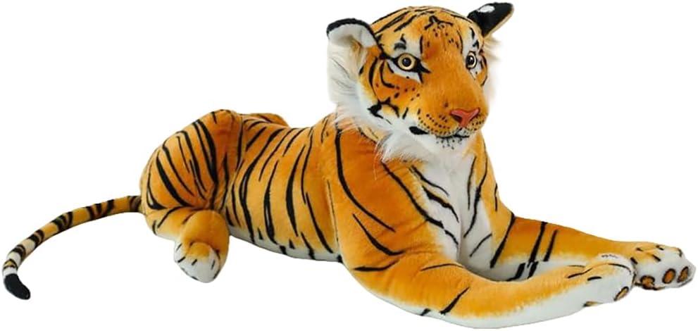 12inch Realistic Tiger Stuffed Animal, Soft Stuffed Tiger Plushie Toys, Birthday for Kid Boys Girls (Brown)