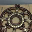 Livex Lighting 8216-63 Ceiling Medallion in Verona Bronze with Aged Gold Leaf Accents 0.1 x 0.1 x 1.5