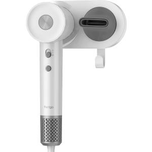 Hair Dryer Holder Wall Mount High Speed Hair Dryer with Hair Dryer Power Cord Organizer Hooks, Suitable 2206 Hair Dryer, Compatible for ARAS/Careboda Hair Dryer