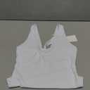 REORIA Butsmooth Women's Sexy Deep V Neck Backless Sleeveless Double Lined Thong Bodysuits for Going Out (Small, White)