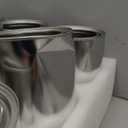 12PCS Empty Paint Cans with Lids, 1 Quart Metal Unlined Paint Bucket, Small Round Paint Storage Containers for Leftover Paint, Arts Crafts, DIY Projects, Painting (Silver, 2 Pint)