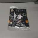 Halloween Button Down Shirts for Women Pumpkin Skull Print Blouses Hocus Pocus Hawaiian Holiday Short Sleeve Tops (Black, M)