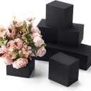 Lallisa 8 Pcs Reusable Floral Foam Blocks Water Weather Resistant Dry Floral Foam for Artificial Flower Arrangements Outdoor Flower Boxes Outside Hanging Planters Wedding Home Decor (4 x 4 x 3'') (Black)