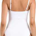 La Blanca Women's One Piece Swimsuit Island Goddess Shirred Side Women's Bathing Suit (2, White)