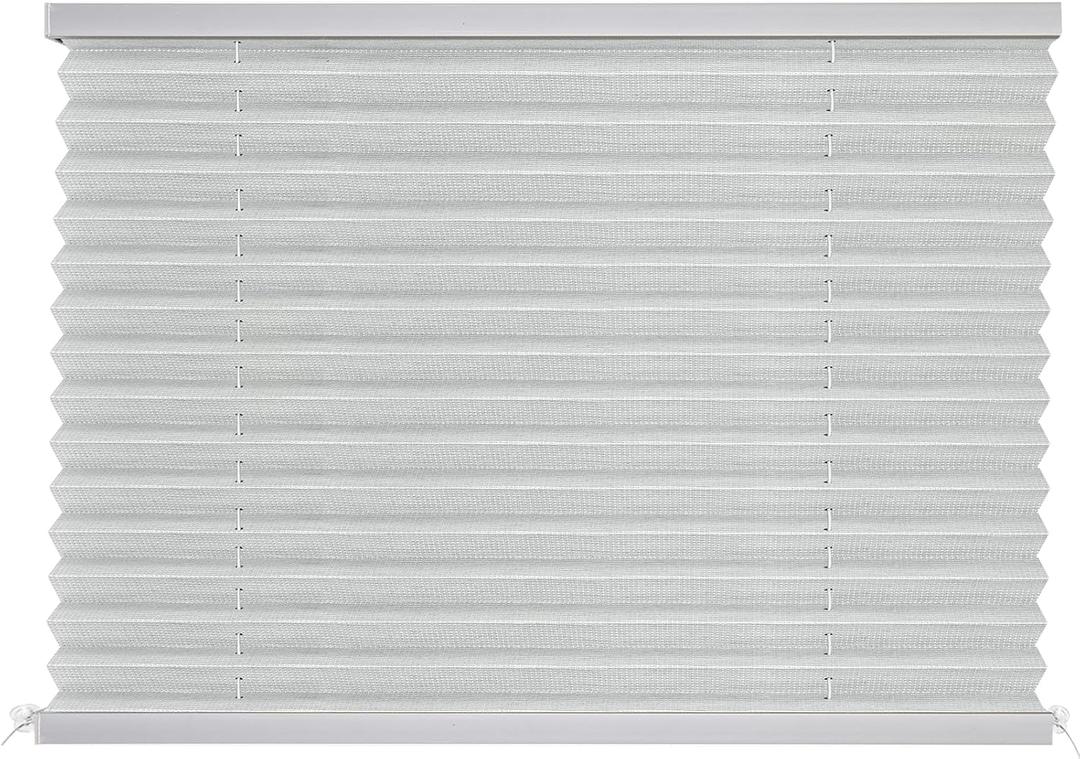 NOVINO RV Blinds for Camper Window,RV Window Shades Camper Blinds for Travel Trailer,Pleated Shade for Motorhome Motor Coach-50 W x 38" L,Gray