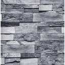 TX-Arts Brick Peel and Stick Wallpaper Shiplap Grey 3D Effect Brick Self-Adhesive Removable Wallpaper,Decorative Waterproof Wallpaper and Shelf Liner, Home Decoration 17.7"X393"