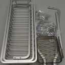 YASONIC Shower Caddy Hanging, Never Rust Shower Organizer Hanging, Aluminum Shower Racks for Inside Shower with Hooks for Razor, Bathroom Organizers and Storage with Soap Holder, Bright Silver