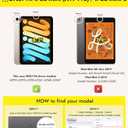 INFILAND for iPad mini 7 Case (A17 Pro), iPad mini 7th / 6th Generation Case 2024/2021 8.3 Inch, Glitter Cute Protective Cover with Clear Sparkle Back, Pencil Holder for Kids Girls, Silver (Sliver)