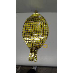 HOUSE OF PARTY 4D Gold Disco Ball Balloons - 5Pcs Mylar Foil Balloons 22 Inch for 2025 Graduation Party Decorations