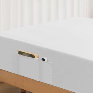 Twin Fitted Sheet Only - Premium 1800 Super Soft & Cozy Microfiber, Wrinkle, Fade, Shrinkage Resistant Deep Pocket Twin Size Fitted Bottom Sheet, White