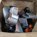 VULCAN Car Tie Down with Flat Hooks - Lasso Style - 2 Inch x 96 Inch - 4 Pack - Silver Series - 3,300 Pound Safe Working Load