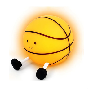 QANYI Basketball Night Light, LED Sports Light Rechargeable for Boys Room Bedroom Decor, Light Up Basketball Lamp Decoration Valentines Gift Ideas for Girls Children Teens Kids 8-12 Boys Lovers