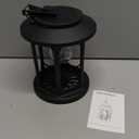 Woenergy Solar Lanterns Outdoor Waterproof, Hanging Solar Lights for Outside, Upgraded Flickering Flame Solar Lanterns, Solar Powered Lanterns for Garden Patio Yard Decor,1 Pack (Warm Light)