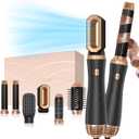 6 in 1 Hair Dryer Brush Set, Blow Dryer Brush Upgrade Detachable Air Styler Wrap Air Curler, Curly Twist Hot Curling Iron, Negative Ion Blow Dryer Hot Styler, Travel Hair Styling Tool
