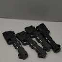 OSDUE Lightsaber for Kids, 7 Color Rechargeable Light Up Saber with FX Sound & Type-C Charging Cable, Expandable Light Swords for Star War Fighters & Warriors Children's Day New Years Gifts (Black), 4 Packs