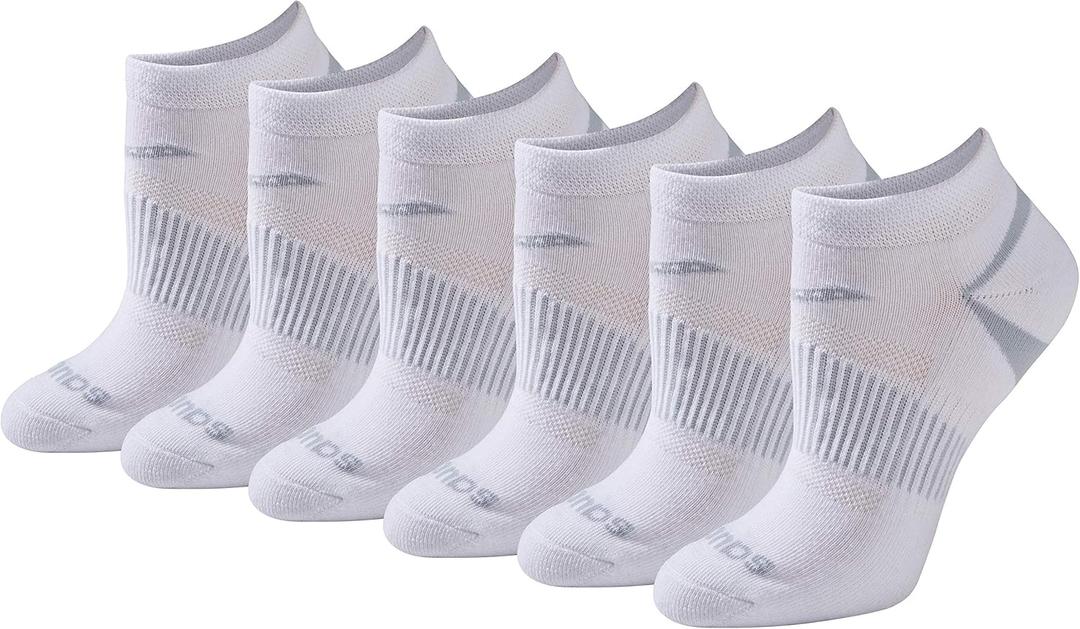 Saucony Women's RunDry Performance Selective Cushion Socks,(6, Pairs) (Medium)