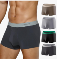 Arjen Kroos Men's Trunks Underwear 4 Pack Moisture-Wicking Cotton Boxer Briefs Underpants, Size XXL