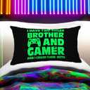 5 x Funny Gaming Throw Pillow Cover, Gamer Gifts for Teenage Boys, Kids Boys Gaming Room Decor, 12  20 Inch (Neon Green)