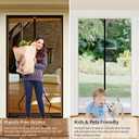 CHIYUNS Screen Door Mesh Magnetic Closure 36 x 80 inch, Self Closing Fiberglass Mosquito Net with Magnet for Doors, Heavy Duty Bug Fly Screens Curtain for Doorway, Keep Bugs Out, Pet Friendly