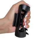 The Original Mello Hair Claw Clip Squishy Claw Clip Made in Korea Patent Pending 30021976 (Black, Medium)