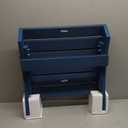 SERWALL Folding Adirondack Footrest Without Assembly, All Weather Use Adirondack Footstool, Blue (1 pc)