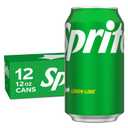 Sprite Lemon Lime Soda Soft Drinks, 12 fl oz, 12 Pack,Cans