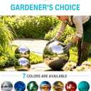 12 Inch Stainless Steel Gazing Ball, Garden Gazing Globe Mirror Ball, Polished Shiny Sphere for Garden Yard Outdoor, Swimming Pool Decoration (Silver)