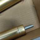 Gold Toilet Paper Holder with Shelf, Tissue Roll Holder Stand with Storage for Holding Extra 4 Toilet Paper Rolls, Stainless Steel Rustproof Freestanding (Brushed Gold)