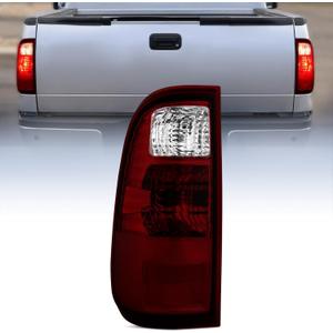 Nilight Taillight Assembly Compatible with 2008 2009 2010 2011 2012 2013 2014 2015 2016 Ford F250 F350 F450 Super Duty Rear Tail Light Lamp Replacement OE Style Driver Side Dark Red