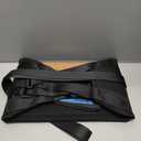 Airplane Foot Hammock, No Collapse Foot Rest for Plane Travel with Extended Adjustment Strap, Portable Desk Foot Hammock with Thickened Foam, Foot Sling Travel Essentials to Relax Your Feet (1 Pc Black)