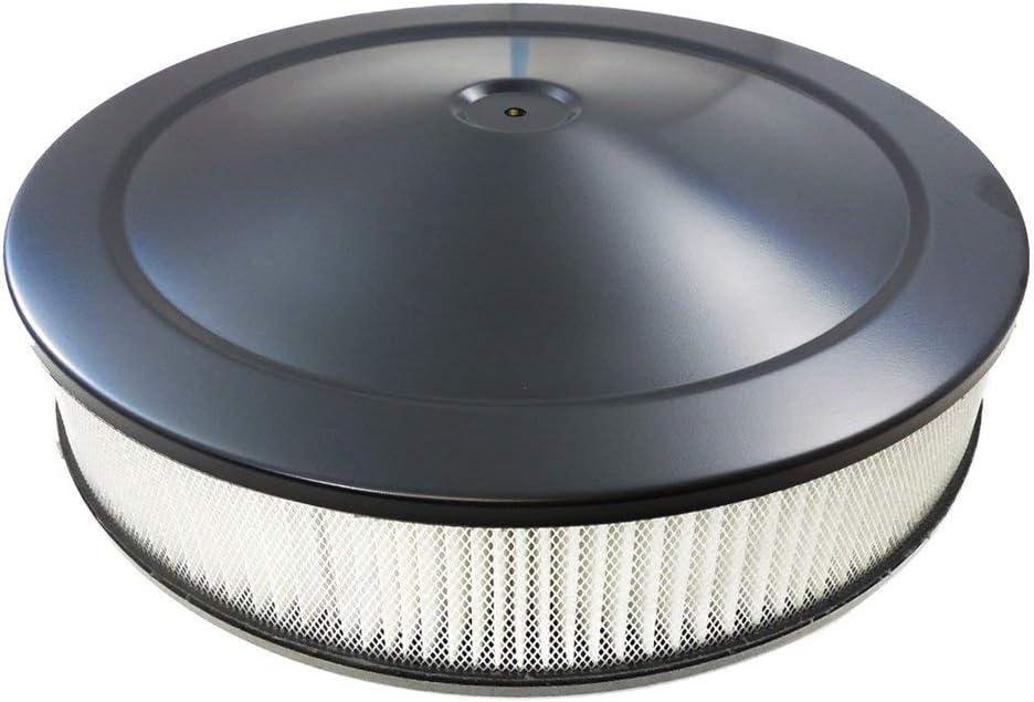 35 inch  Round Half Finned Black Aluminum Air Cleaner 35 inch  Round Half Finned Black Aluminum Air Cleaner