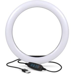 IK Multimedia 10" Selfie Ring Light with 3 Color Modes & 11 Brightness Levels, LED Circle Light for TikTok, Makeup, YouTube, Zoom, Video Recording & Photography, Fits UNC 1/4 Standard Tripod