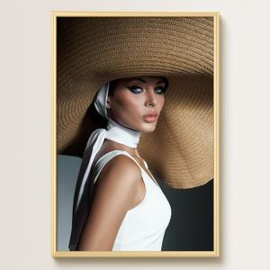 Modern Gold 24x36 Frame - Single Frame, 24 x 36 Poster Frame for Artwork, Puzzles, Photos and Movie Posters Picture Frames, Perfect Christmas Frame
