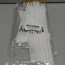 25 Pack White Pennant Flags Small Mini Hand Held Solid Color Pennant Flags On Sticks,Party Events Celebration,School,Grand Opening,Kids Birthday,Sports Clubs,Flower Pot (White)