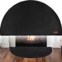 Fireplace Rugs - 24 X 42Inch Round Fire Resistant Fire-Proof Hearth Blanket Mat Carpet Protector for Fireplace for in Front of Wood Stove, Decks, Indoor, Outdoor, Fire Pit, Grill & Floor