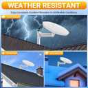 Outdoor TV Antenna 360 Omni-Directional Reception, 4K Digital HDTV Outdoor Antenna for Smart TV Local Channels with 32.8ft Cable & Long Range for Attic/Camper/RV - Fit TVs with Built-in Tuner