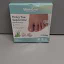 Welnove Gel Toe Separator, 12 Pack Pinky Toe Spacers, Aloe Vera Extract Infused Silicone Little Toe Spacers, Bunion Corrector, Bunion Cushions Pads for Preventing Rubbing & Relieve Pressure