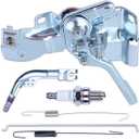 Throttle Assembly with Governor Return Spring for Honda GX160 GX200 GX140 168F 5.5/6.5HP Engine, ADEFOL Throttle Control Assy + Arm Governor + Rod Governor + Spark Plug 6 in 1 Replace 6500-ZH8-823