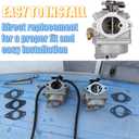 RANSOTO Boat Motor Carburetor Replace 3R1-03200-1 Compatible with Nissan Tohatsu Mercury 3.5HP 4HP 5HP 6HP Outboard MF3.5 MFS4 MFS5 NFS4 4 Stroke