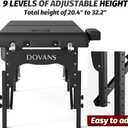 2 Fold Professional Massage Table Portable Hold Up to 800LBS Black