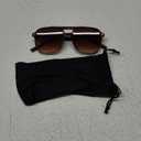 FEISEDY Retro Square Aviator Sunglasses Women Men 70s Vintage Trendy Plastic Frame Sun Glasses B2835 (010 Tortoise Frame/Tea Gradient Lens)