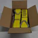 VULCAN Car Tie Down Axle Strap with Wear Pad - 2 Inch x 36 Inch - 4 Pack - Classic Yellow - 3,300 Pound Safe Working Load