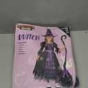 Spooktacular Creations Fairytale Witch Cute Witch Costume Deluxe Set with Broom for Girls (Toddler(3-4 yrs), Purple)