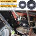 GX20286 and GX20287 Idler Pulleys Replace GX20287 Idler Pulley John Deere GX20287 John Deere GX20286 Idler pulley John Deere 690409MA AUC20393 for D110 D140 L120 L130 LA115 LA130 LA145 Tractor