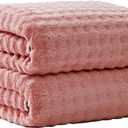 Oversized Bath Towels 40x80 Inches Extra Large Bath Sheets for Adults Thick Super Soft Quick Dry Highly Absobent Microfiber Shower Towels (Pink,2PCS)