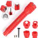 14-in-1 Multi-Functional Plumbing Wrench, Non-Slip Comfort Grip, Universal Tool for Toilet, Sink, Faucet Installation & Repair, Bathroom & Kitchen Plumbing