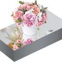 JAMBALAY 12"5" Mirror Centerpieces for Tables, Set of 12 Glass Mirror Table Centerpieces, Rectangular Glass Mirror Trays, Mirror Candle Plates for Wedding Decorations and Party