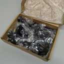 6PCS Candlestick Holders, Metal Taper Candle Holder, Gold Candle Holders for Table Centerpiece Mantel Party Wedding Christmas Home Decor (Black)