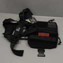 OneTigris Service Dog Vest Harness, Service Dog Cape Guardian Dog Backpack Harness with Pouches Dog Saddle Bag for Small Medium and Large Dogs (Black, M)