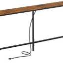 SUPERJARE 70 Inch Console Table with Outlet, Sofa Table with Charging Station, Narrow Entryway Table, Skinny Hallway Table, for Living Room, Rustic Brown (7.9"D x 70.8"W x 31.5"H)